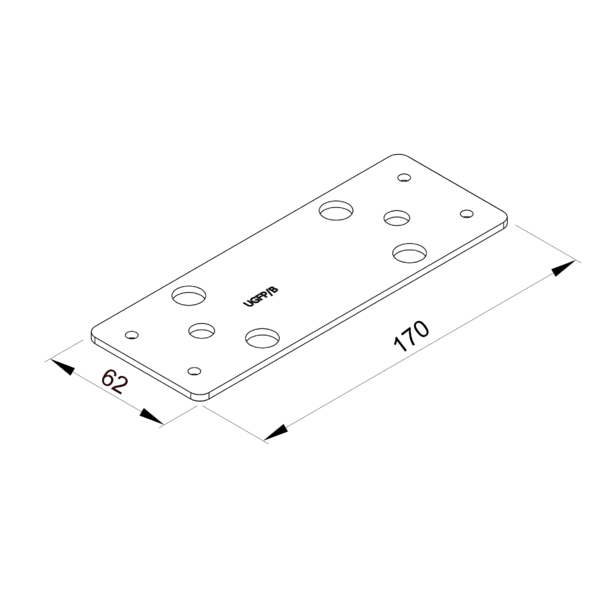 Intermediate double handle of the venetian blind